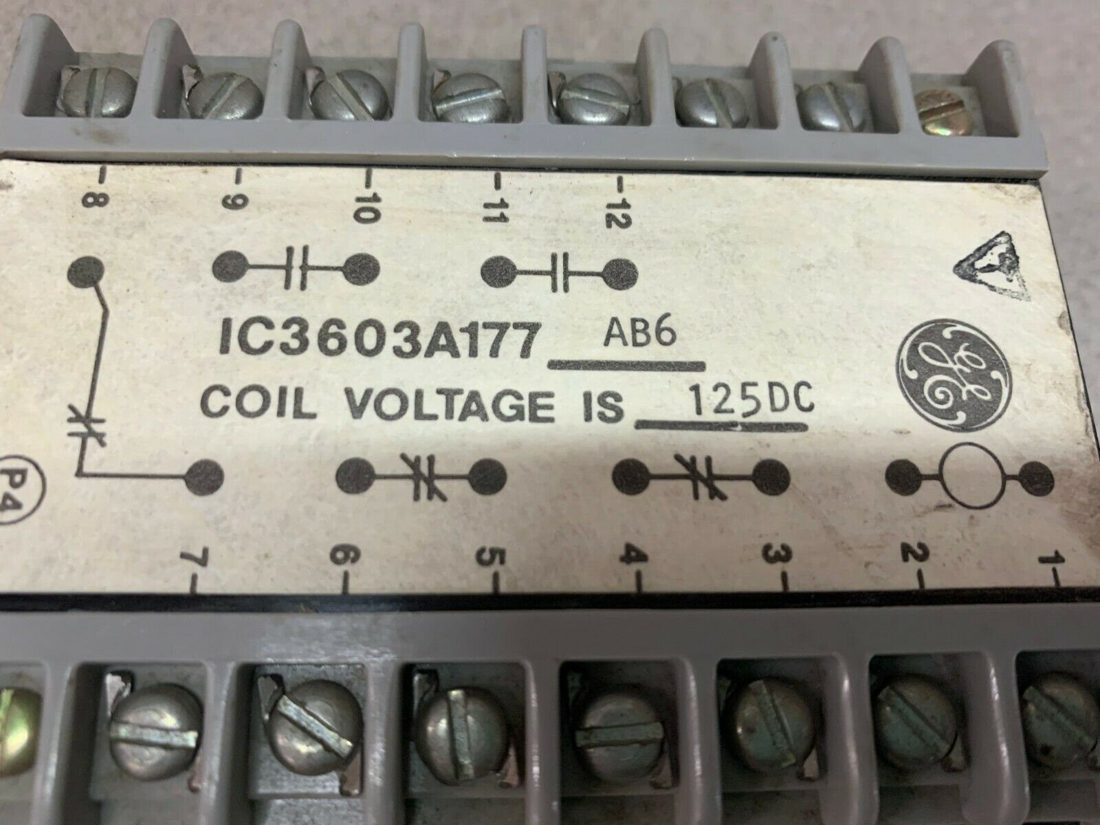 USED GENERAL ELECTRIC RELAY IC3603A177AB6