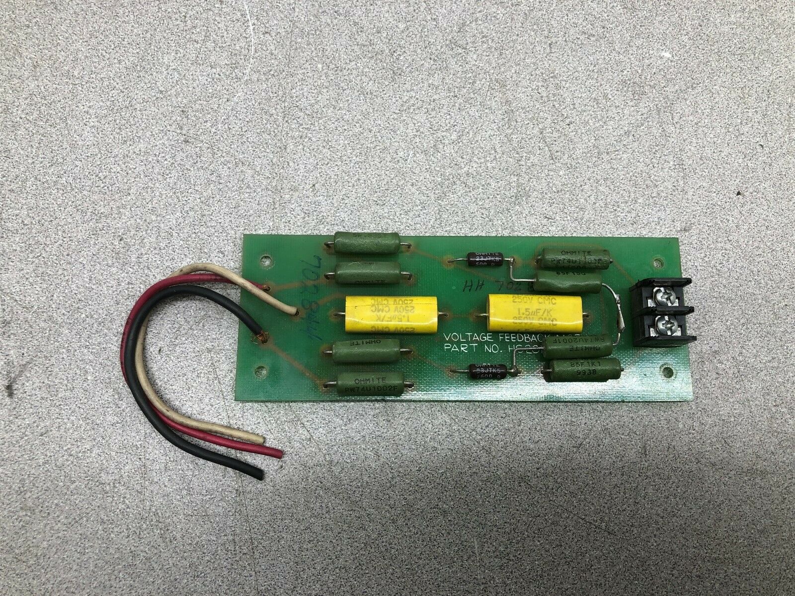 USED EMERSON VOLTAGE FEEDBACK MODULE HS201  /  BBC-G94V-0