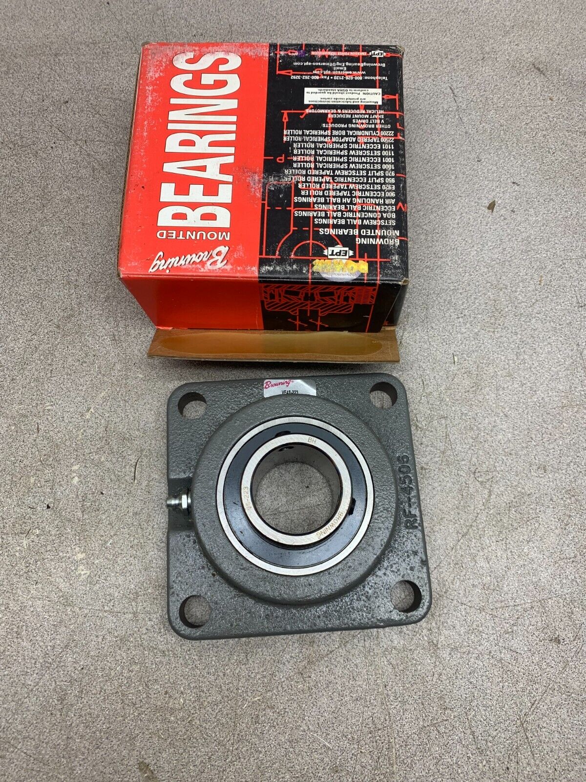 NEW IN BOX BROWNING 4-BOLT FLANGE BEARING 1-7/16" BORE VF4S-223