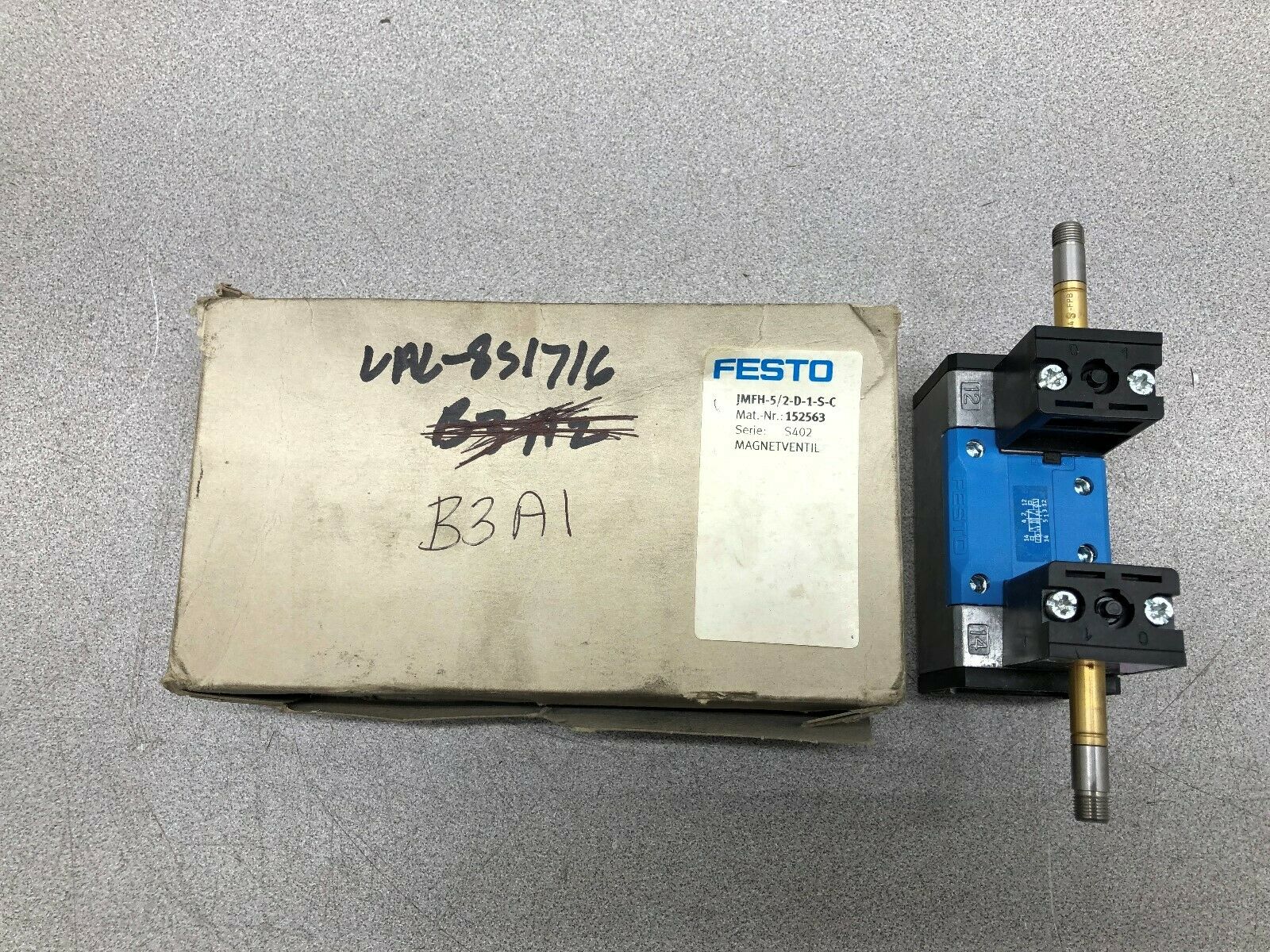 NEW IN BOX FESTO 13-230 PSI SOLENOID VALVE JMFH-5/2-D-1-S-C