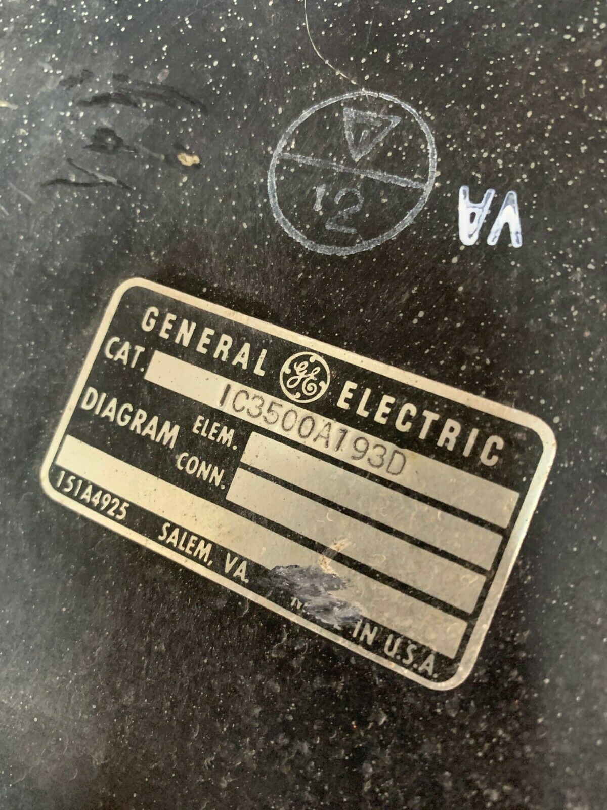 USED GENERAL ELECTRIC PART IC3500A193D