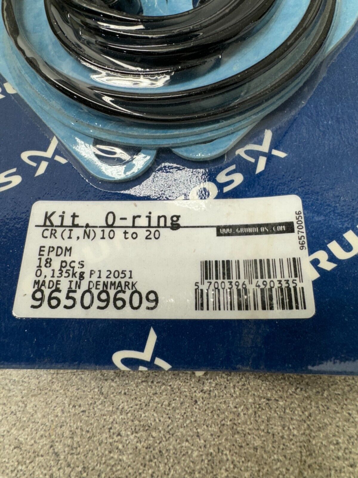 NEW NO BOX GRUNDFOS O RING KIT 96509609