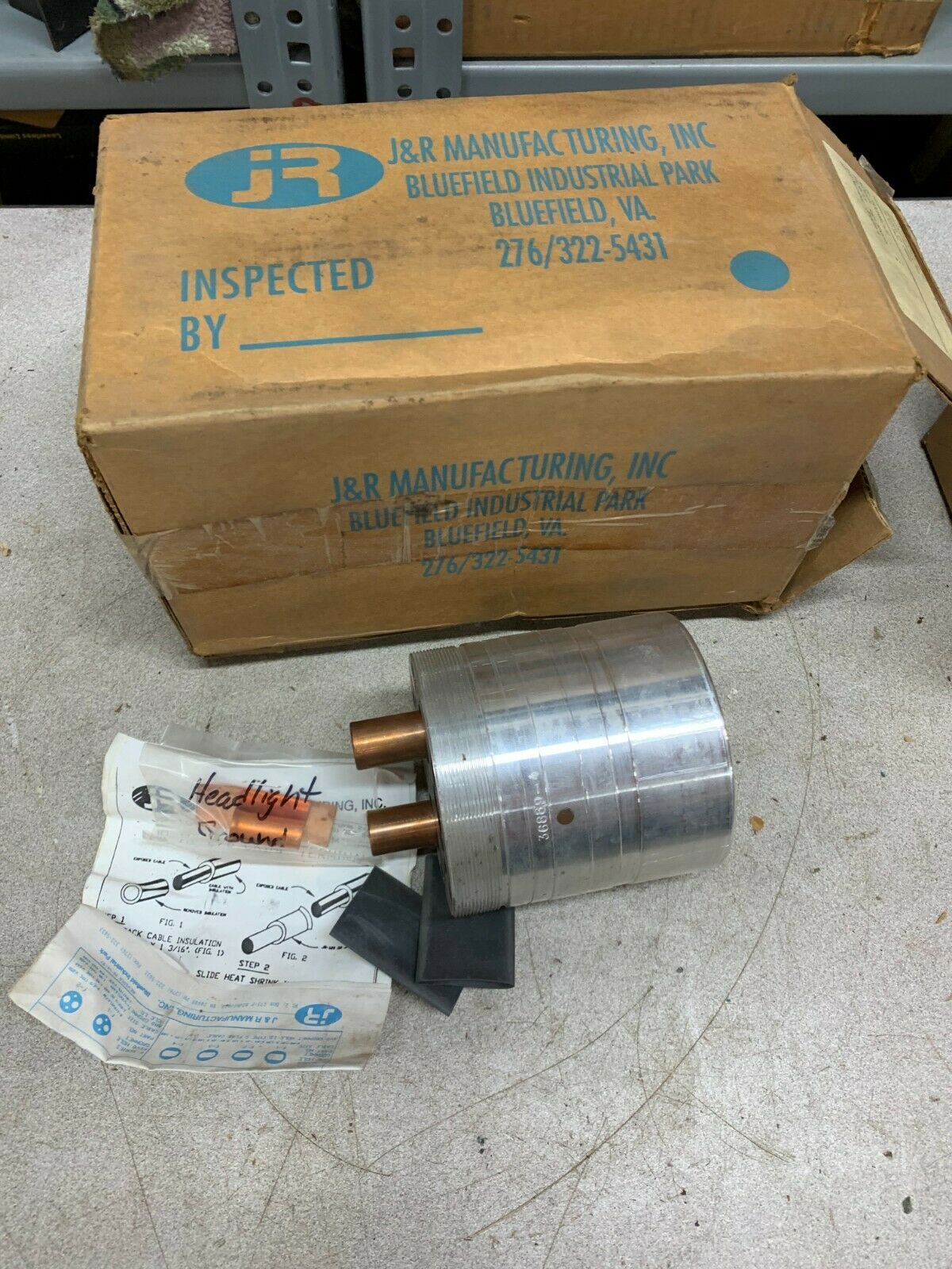 NEW J&R MANUFACTURING RECEPTACLE PART JR-7600RB-109