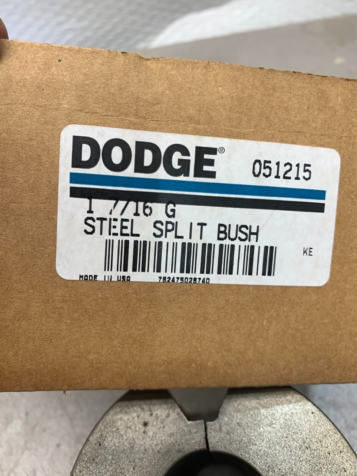 NEW IN BOX DODGE 1-7/16 G STEEL SPLIT BUSHING 051215