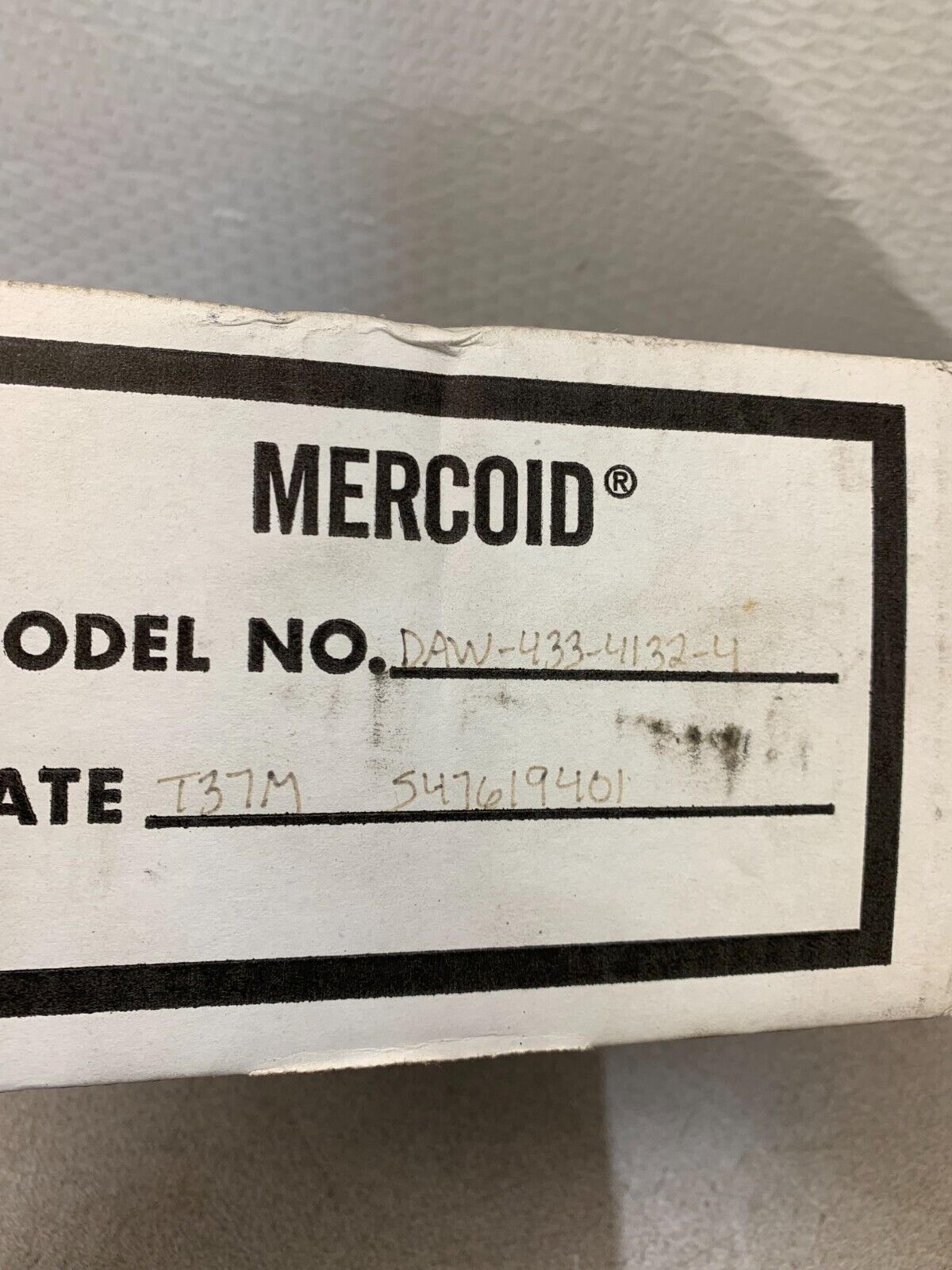 NEW MERCOID PRESSURE SWITCH DAW-433-4132-4