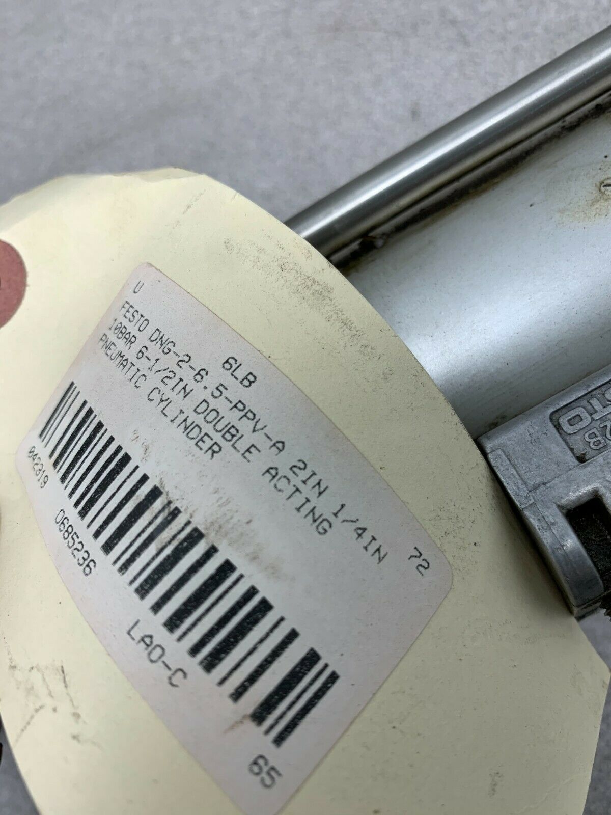 USED FESTO PNEUMATIC AIR CYLINDER DNG-2"-6.5"-PPV-A