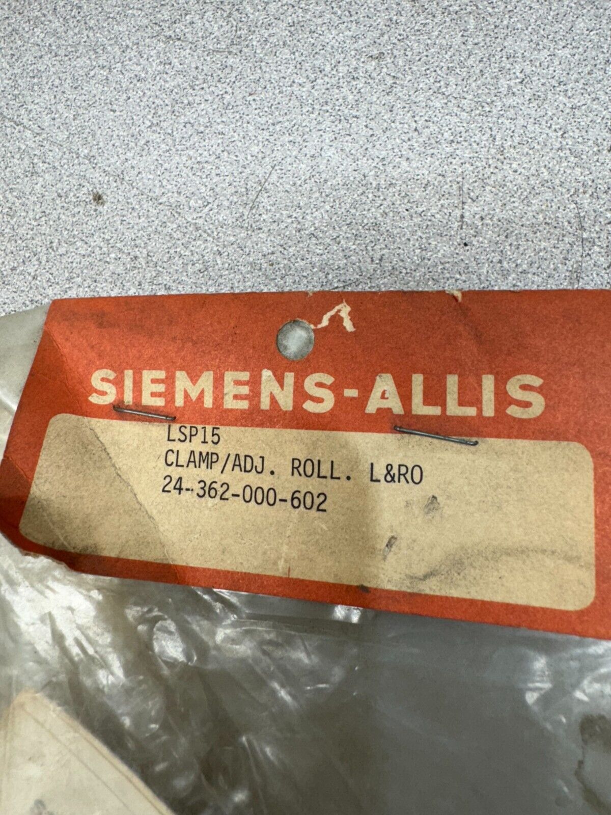 NEW SIEMENS-ALLIS LSP15 LIMIT SWITCH ROLLER 24-362-000-602