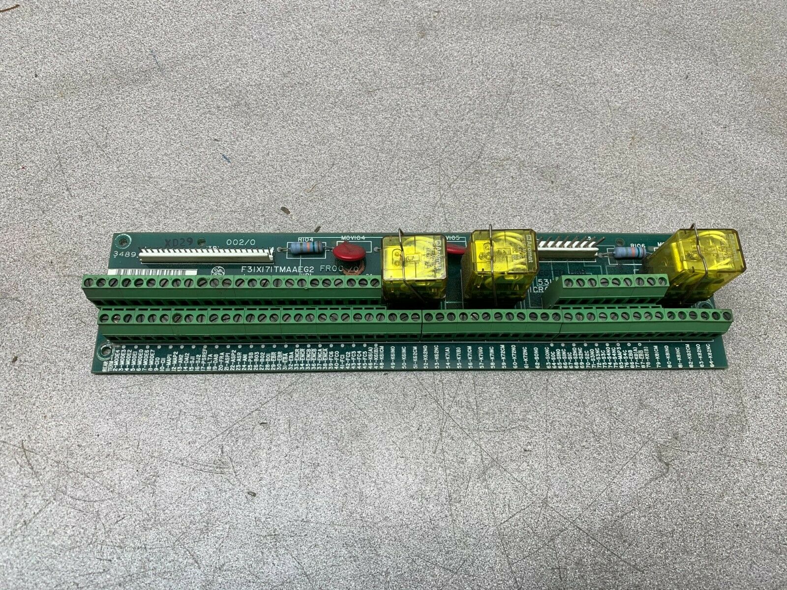 USED GENERAL ELECTRIC F31X171TMAAEG2 TERMINAL BOARD 531X171TMAAEG2