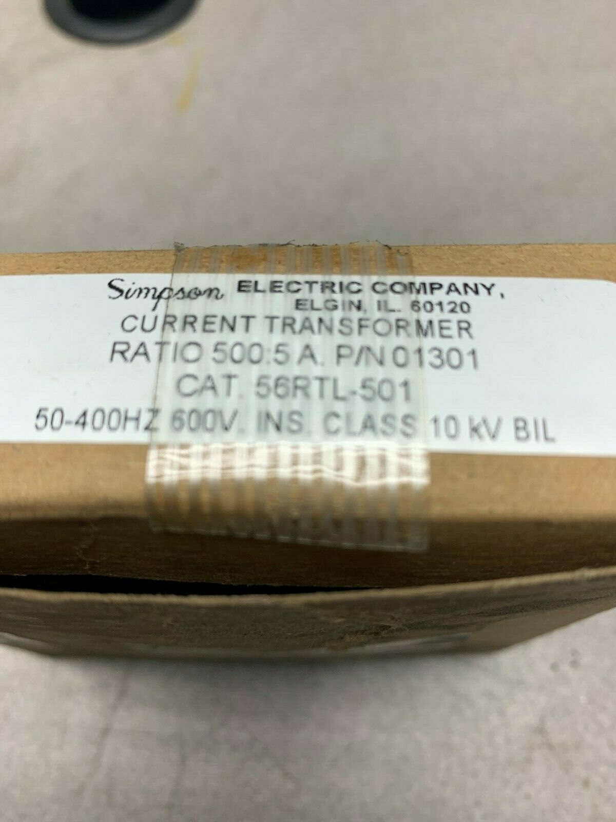NEW IN BOX SIMPSON CURRENT TRANSFORMER 56RTL-601