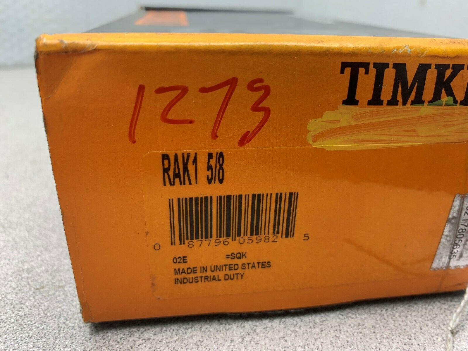 NEW IN BOX TIMKEN BEARING RAK1 5/8