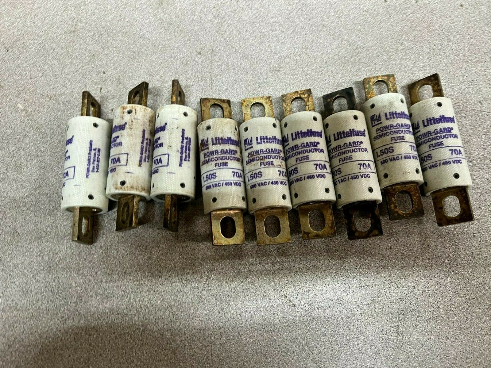 LOT OF 9 NEW NO BOX LITTELFUSE FUSE L50S