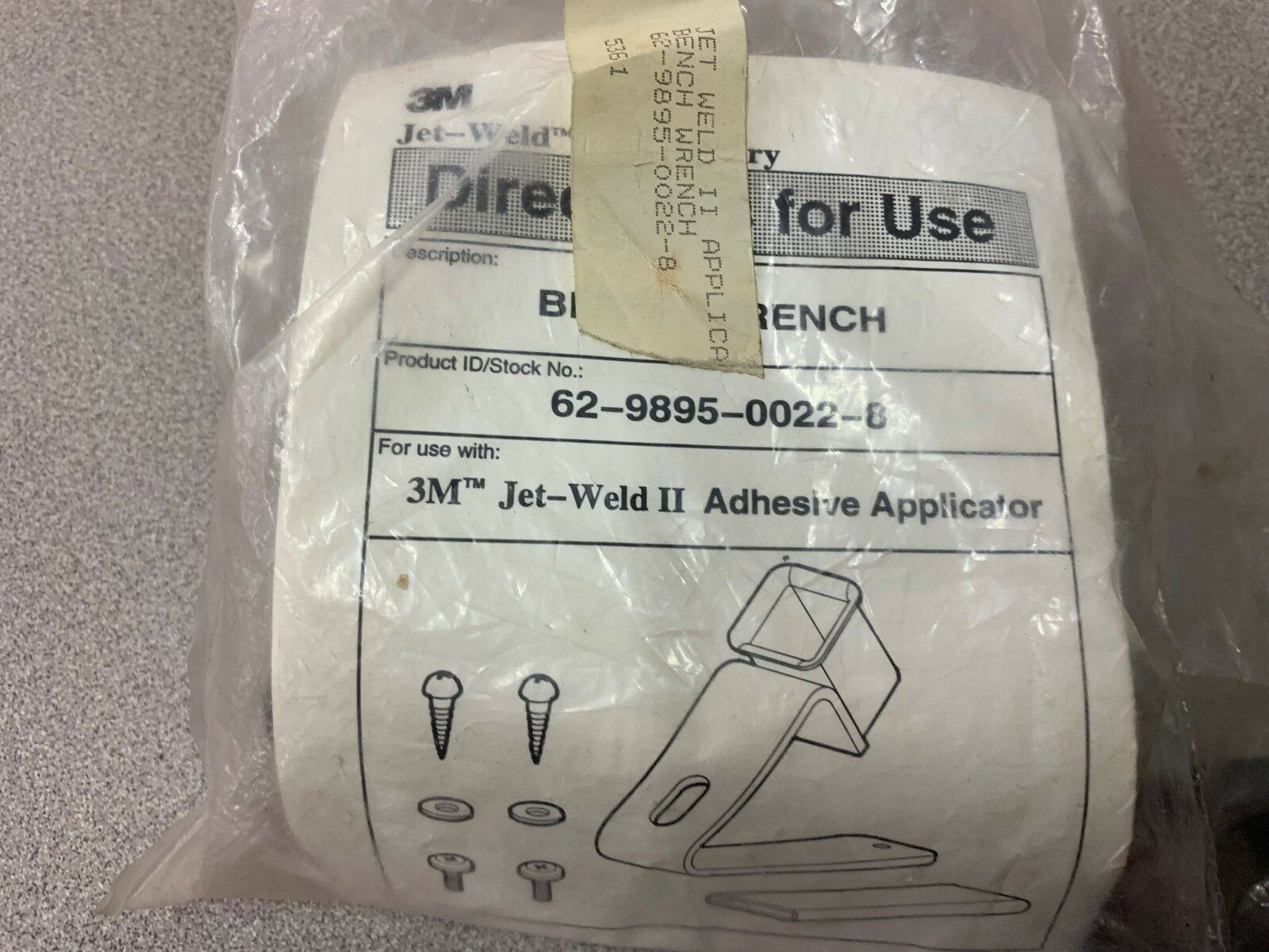 NEW IN BAG JET WELD BENCH WRENCH 62-9895-0022-8