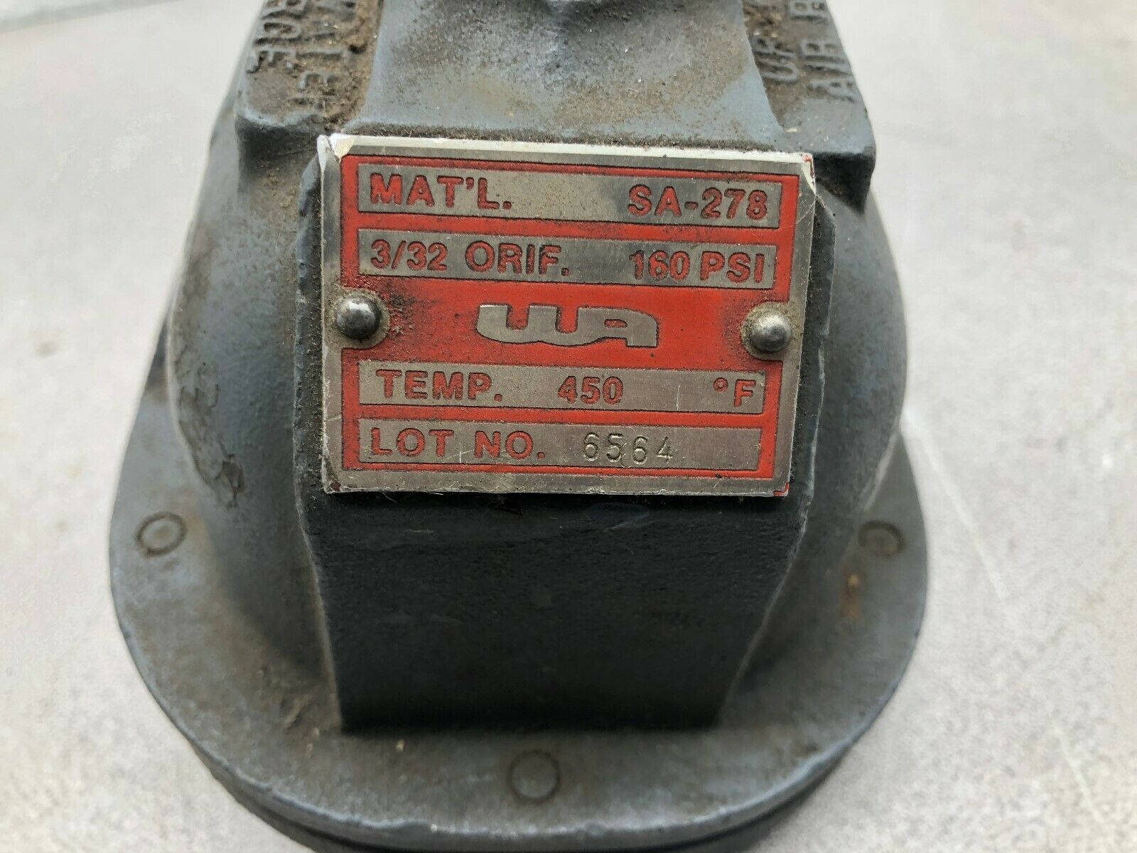 USED WRIGHT AUSTIN 3/32 ORFICE 3/4 NPT 160 PSI 450 DEG F AIR/STEAM VENT TRAP SA-