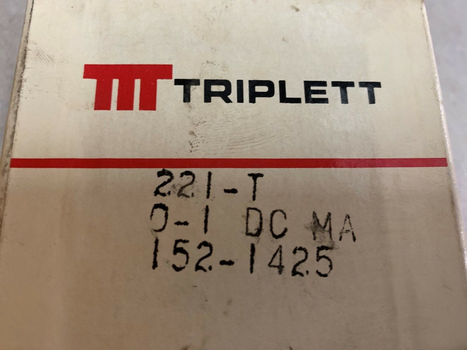 NEW IN BOX TRIPLETT PANEL METER 152-1U25