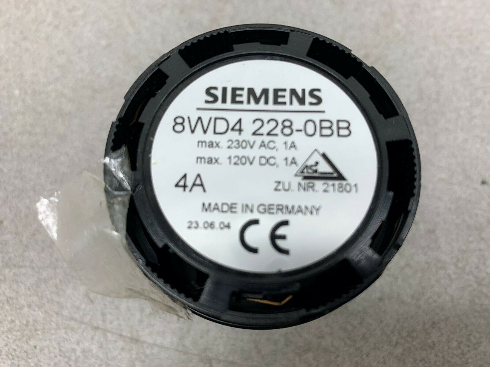 NEW NO BOX SIEMENS LIGHT ELEMENT 8WD4 228-0BB