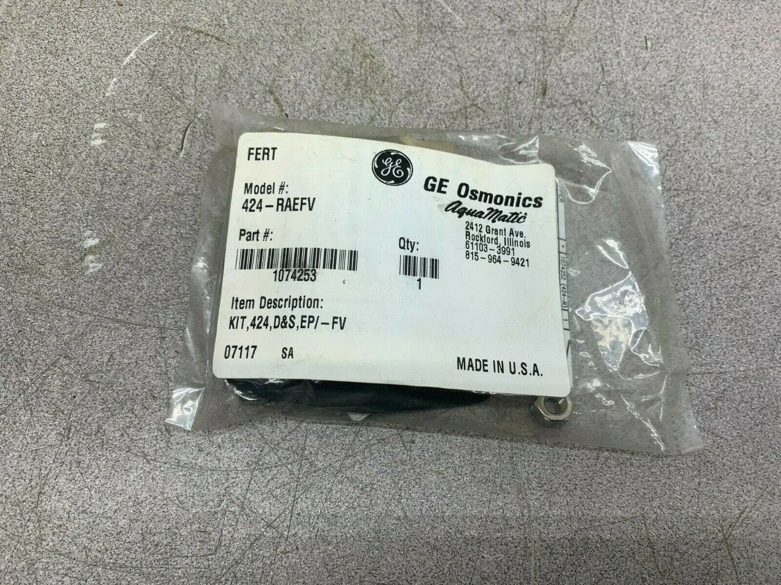 NEW IN PACKAGE GE PUMP REPAIR KIT 424-RAEFV