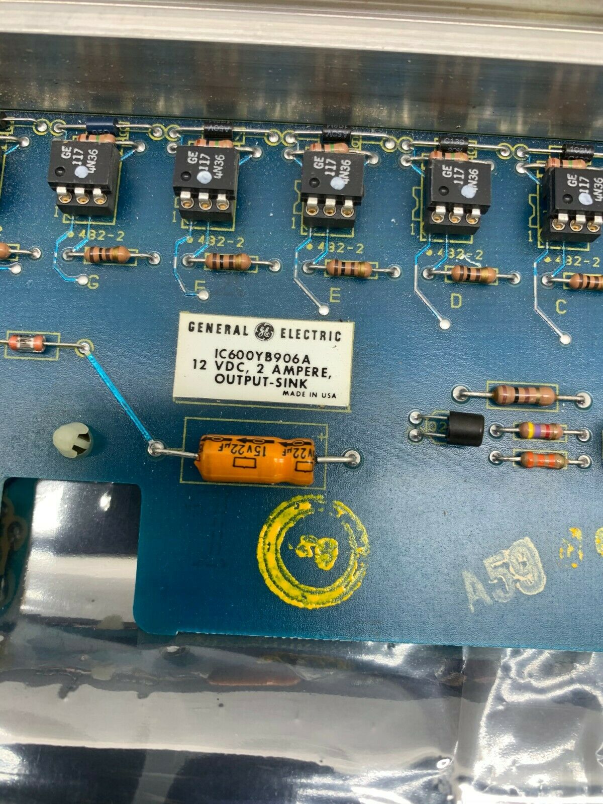 USED GENERAL ELECTRIC OUTPUT CIRCUIT BOARD IC600YB906A