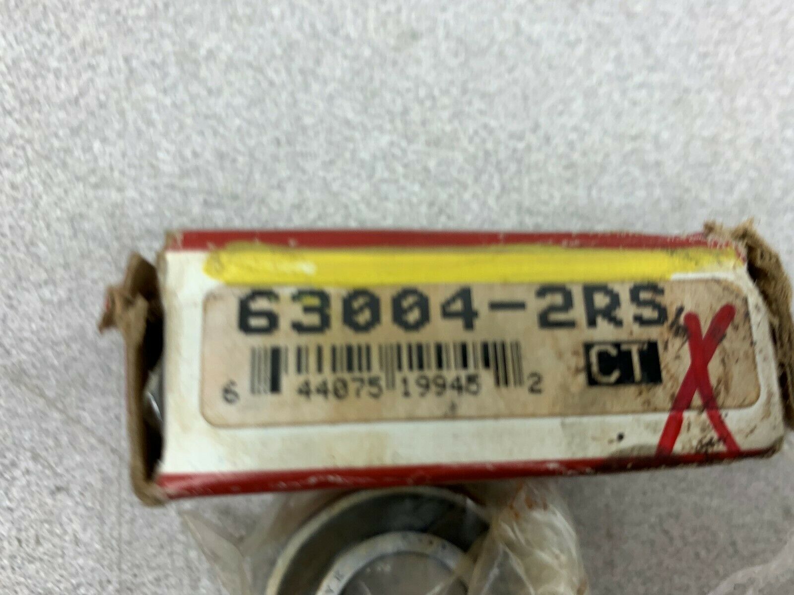 NEW IN BOX PRECISION BEARING 63004-2RS