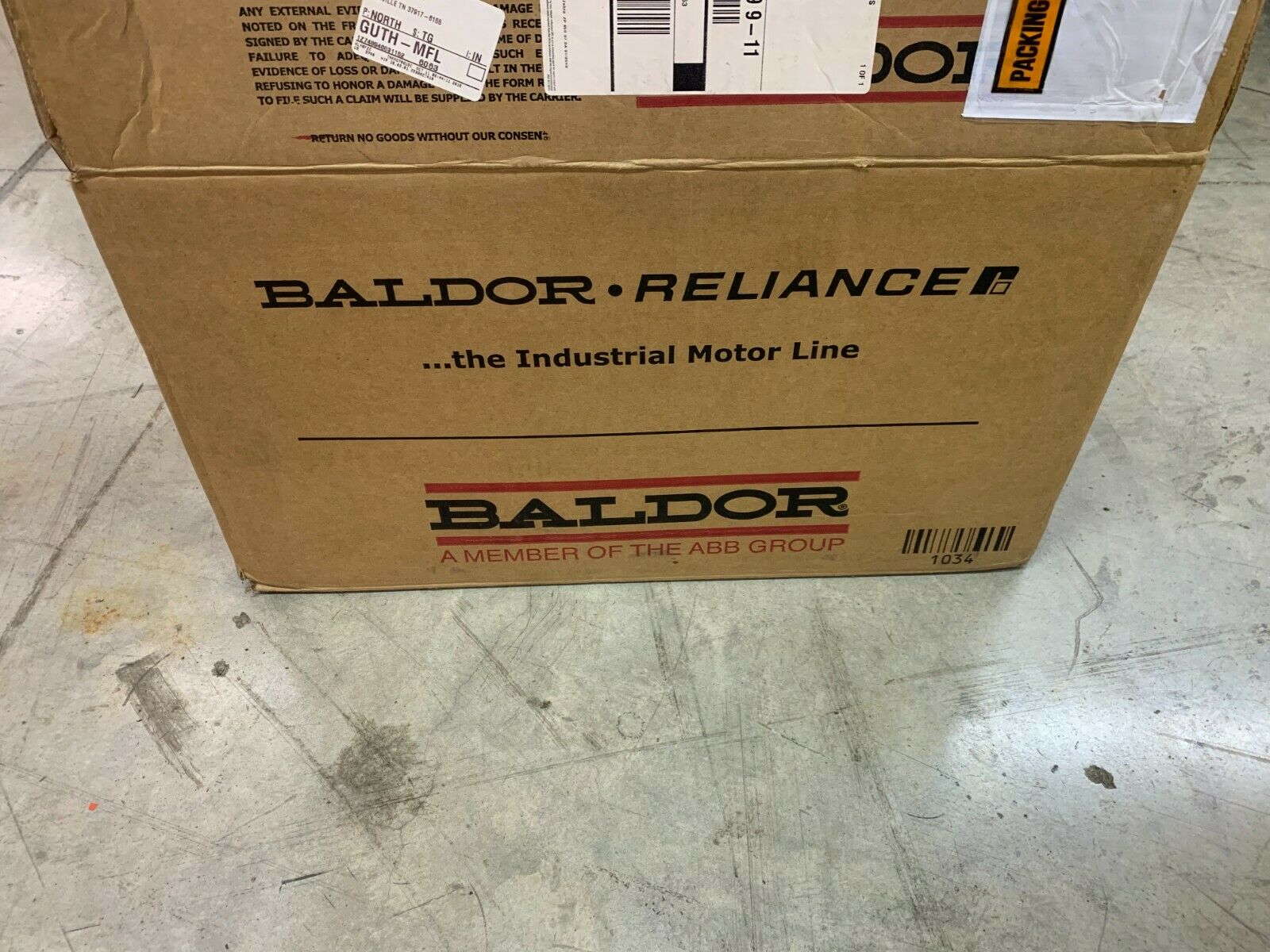 NEW IN BOX BALDOR 3HP SUPER-E ELECTRIC MOTOR VEM7071T