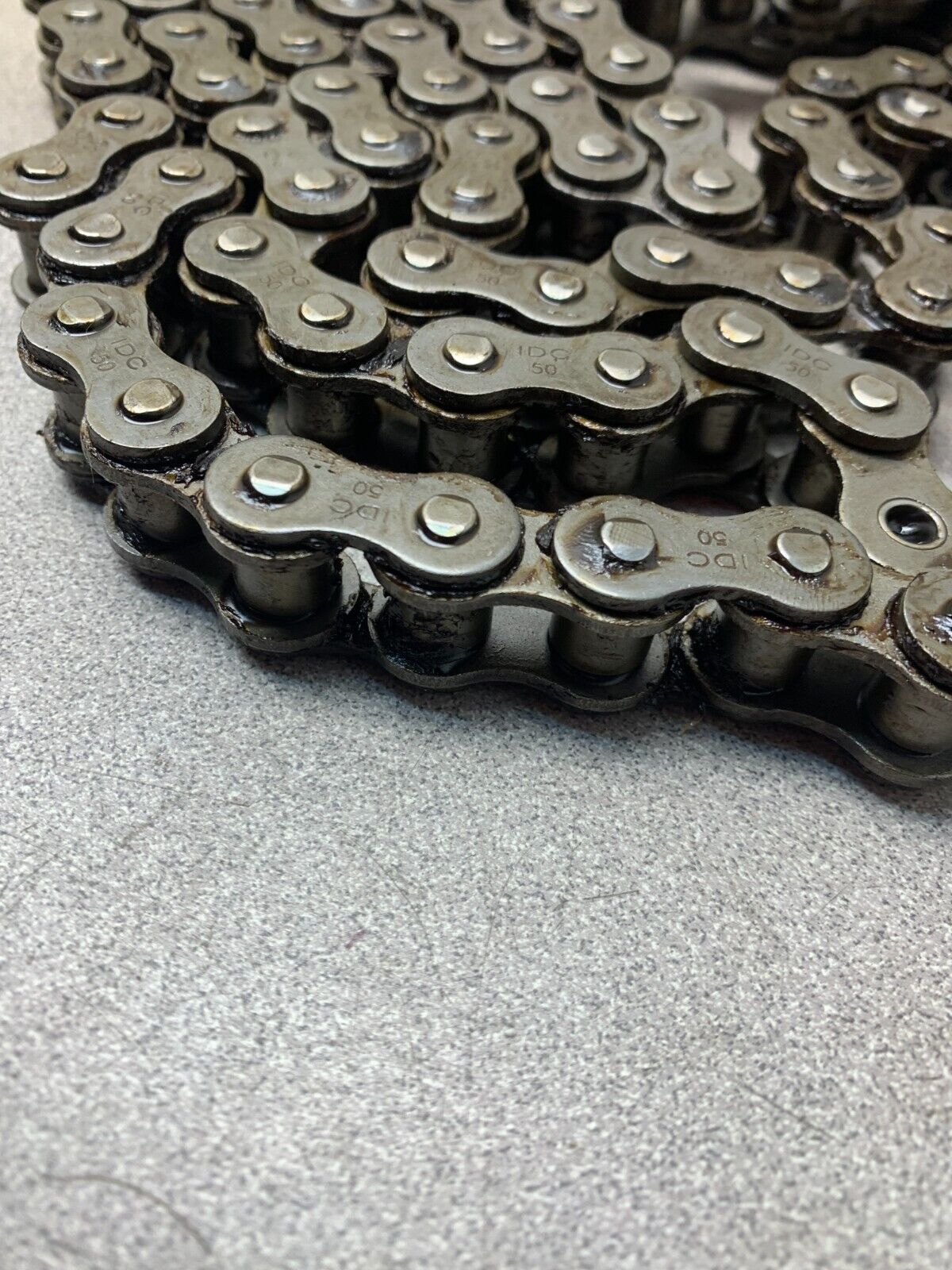 NEW IN BOX IDC SELECT ROLLER CHAIN 10FT. SINGLE STRAND 50-1R WITH MASTER LINK