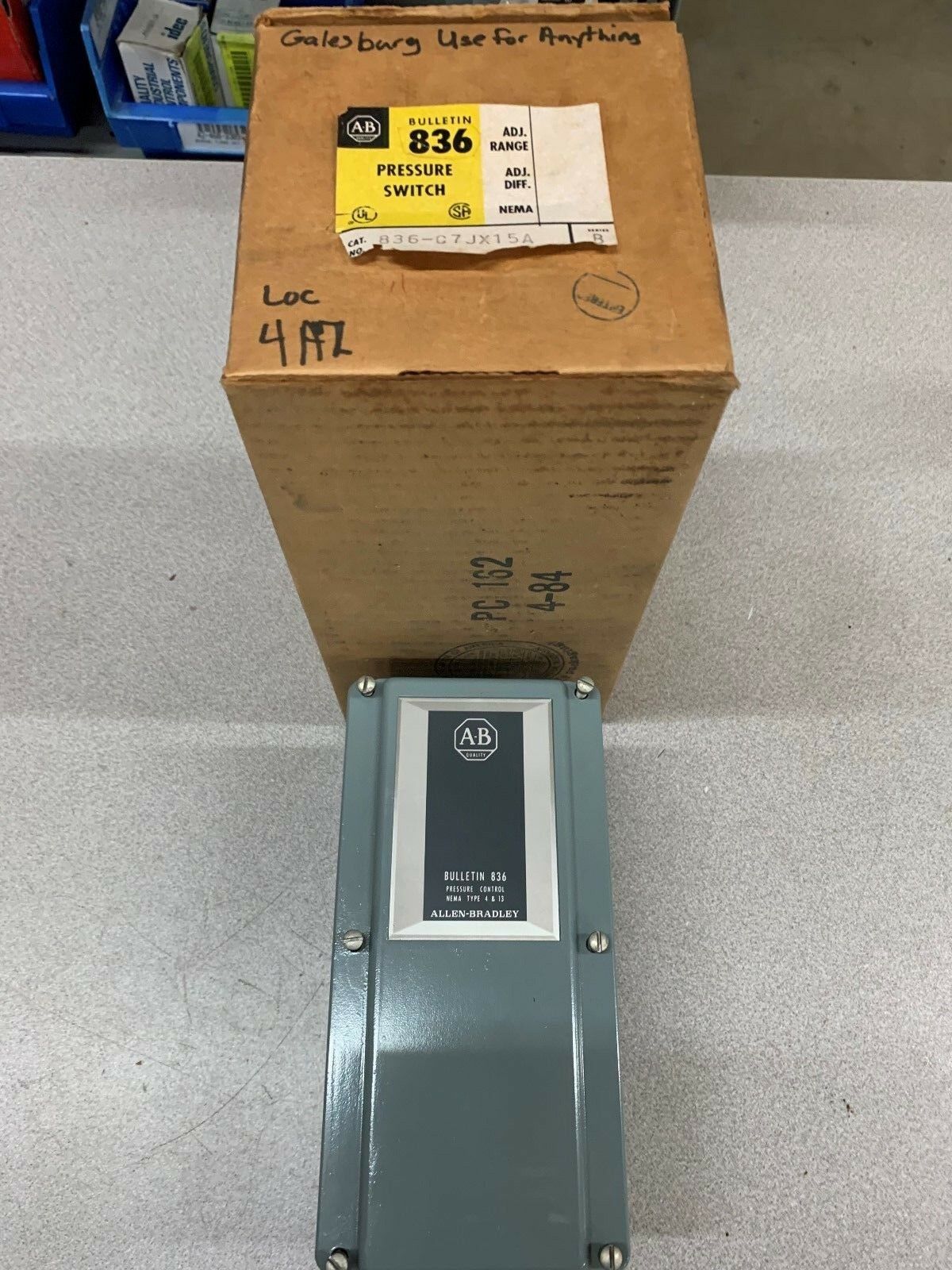 NEW IN BOX ALLEN BRADLEY SWITCH 836-C7JX15A SERIES B