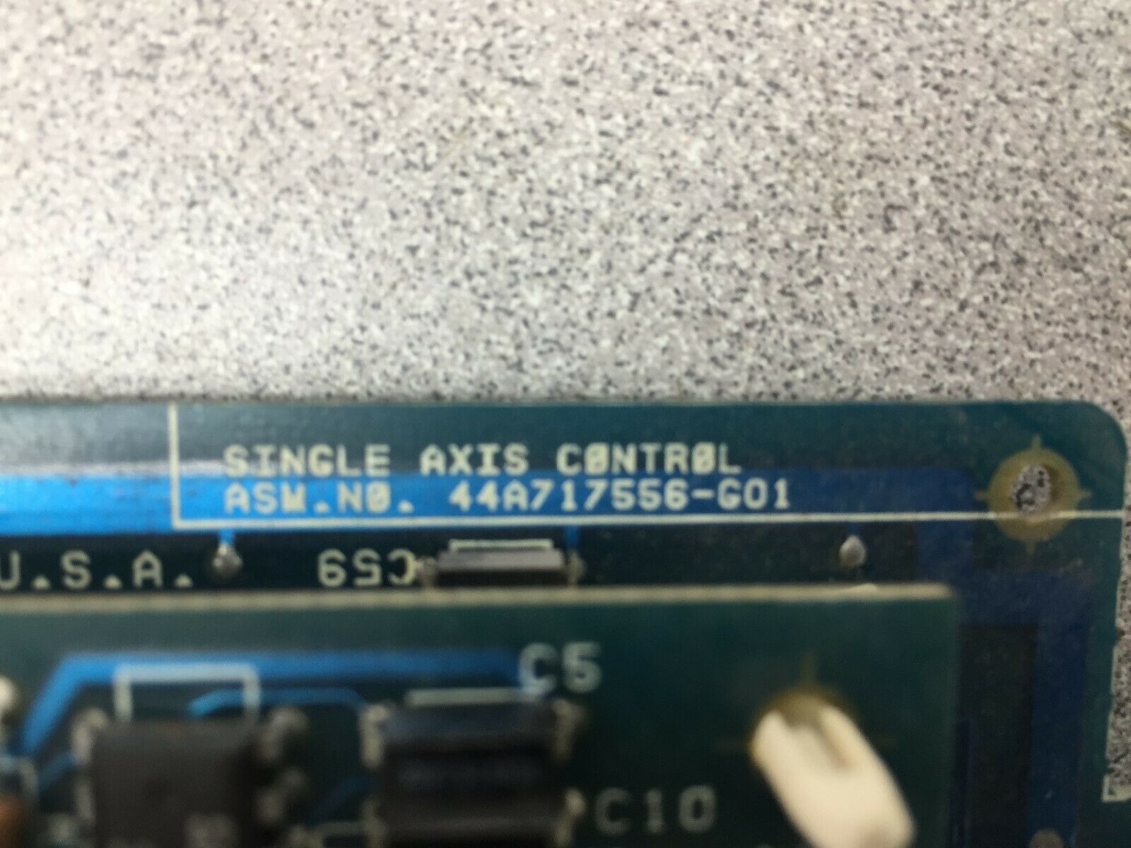 USED GE SINGLE AXIS CONTROL CIRCUIT BOARD IC600YB915C