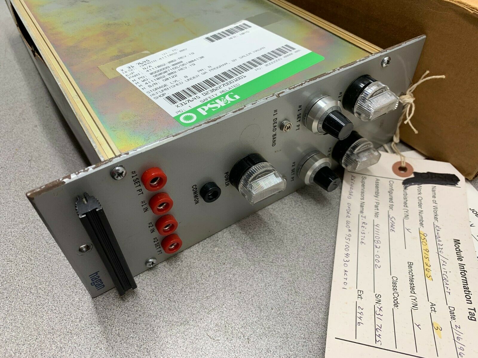 USED WESTINGHOUSE HAGAN MODEL 118 SIGNAL COMPARATOR 4111082-002