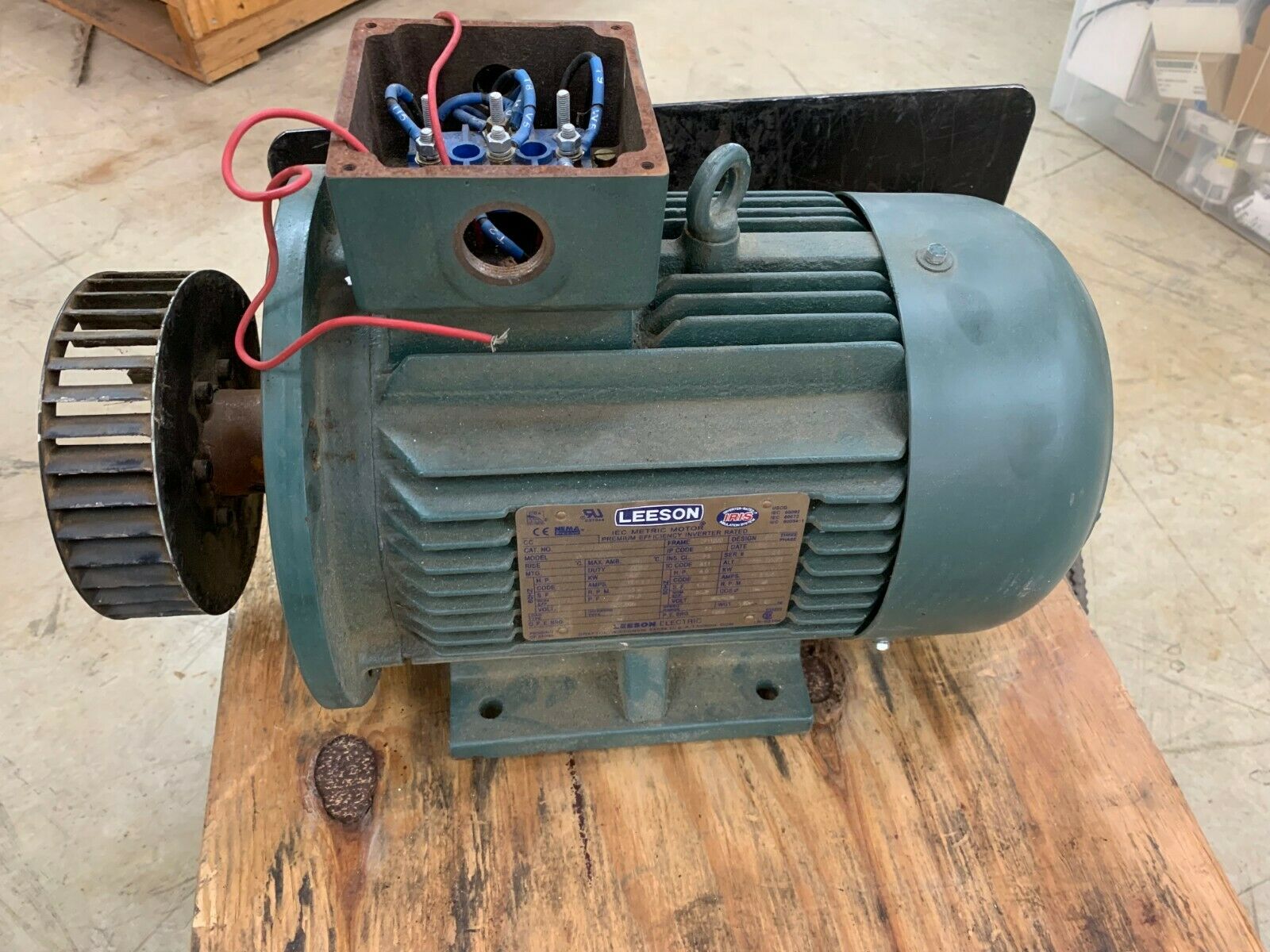 USED LEESON 5.5HP 193339.00 METRIC MOTOR Q112T34FZ25A