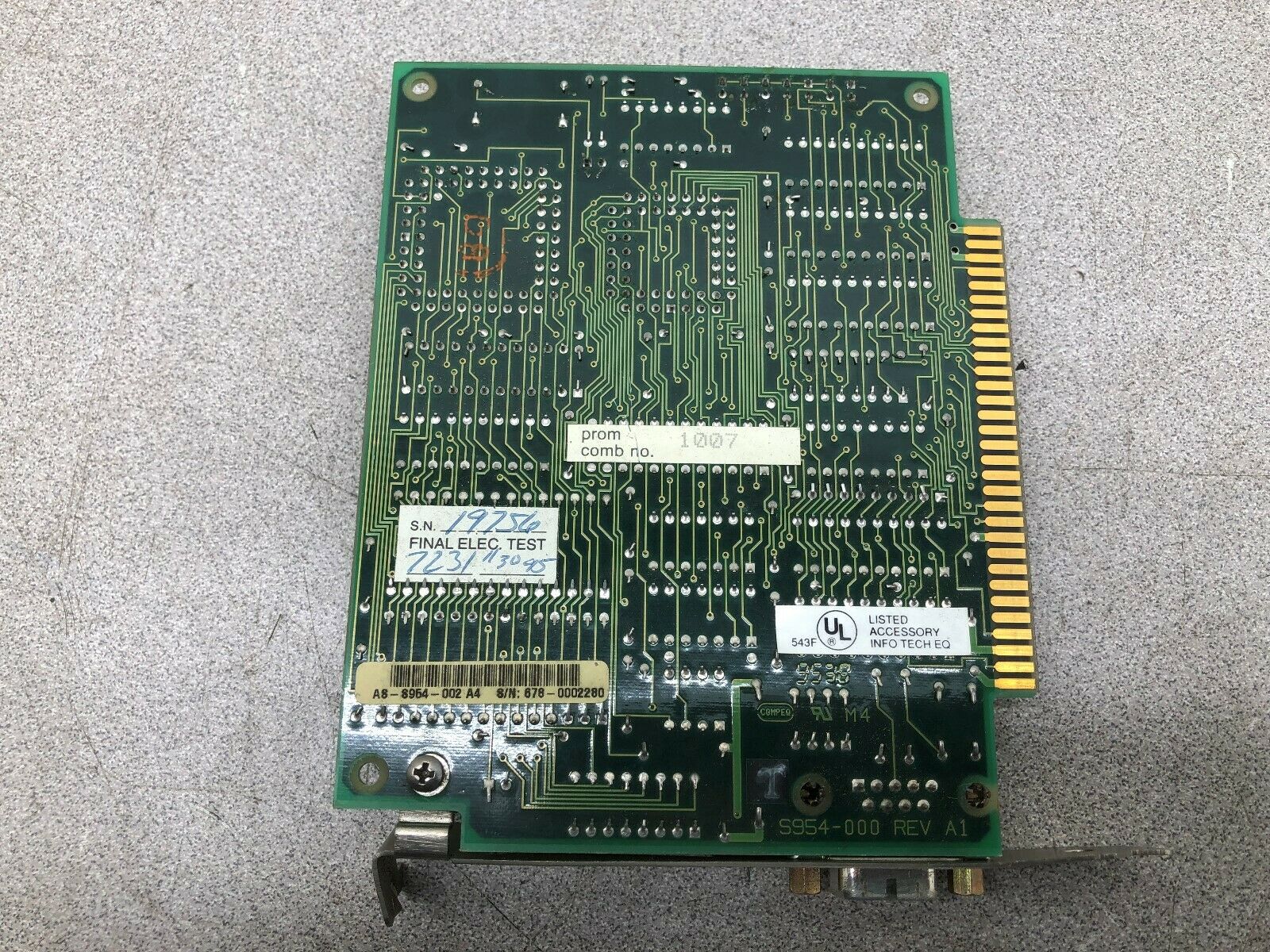 USED SCHNEIDER ELECTRIC NETWORK ADAPTER S954-000