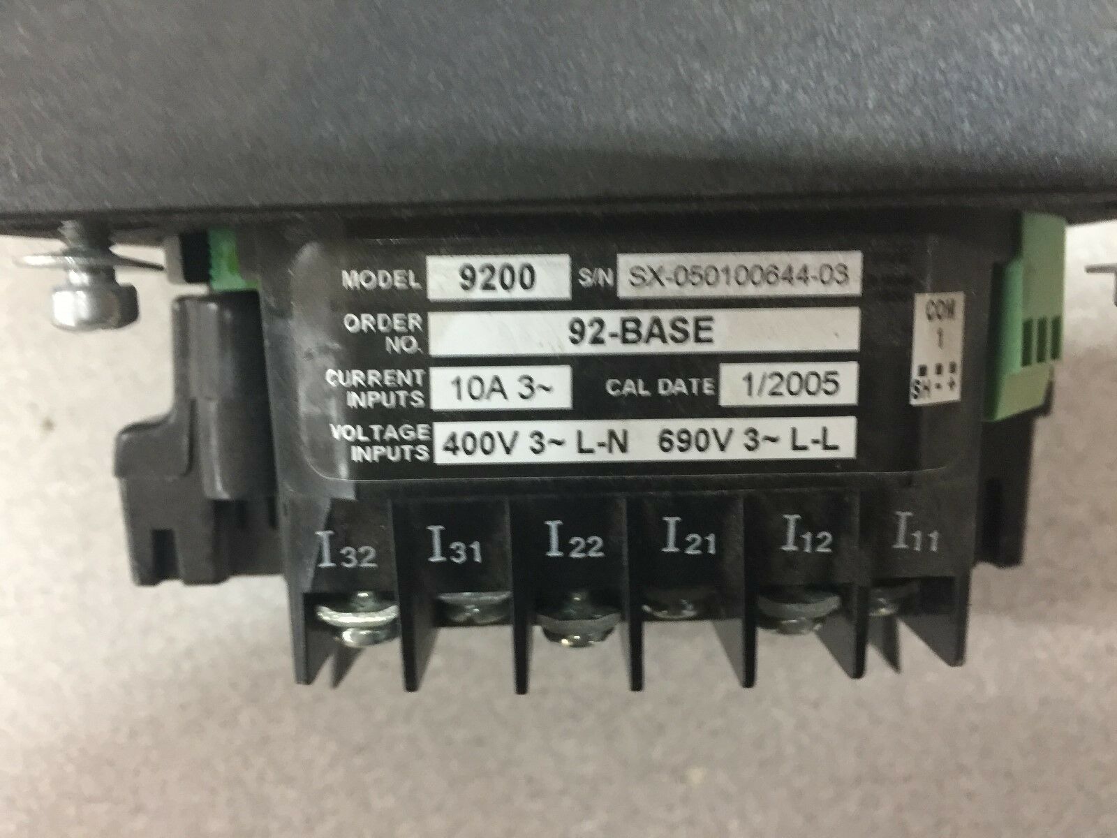 USED SIEMENS 9200 POWER METER BASIC 92-BASE