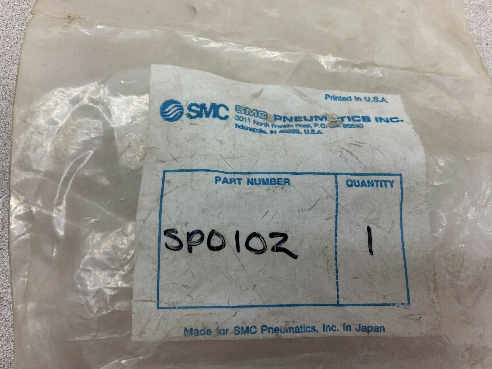 NEW NO BOX SMC VALVE SP0102