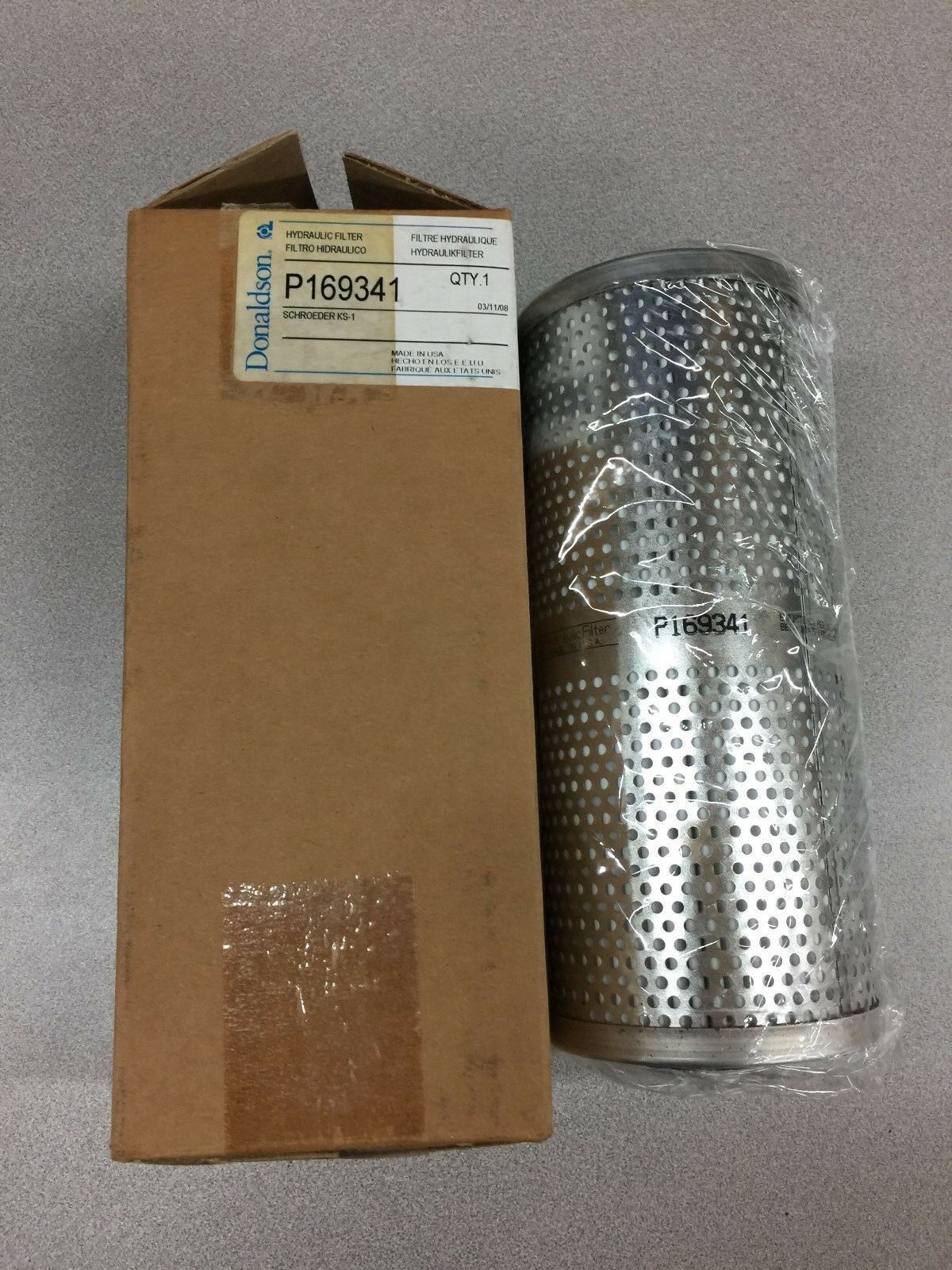 NEW IN BOX DONALDSON HYDRAULIC FILTER P169341