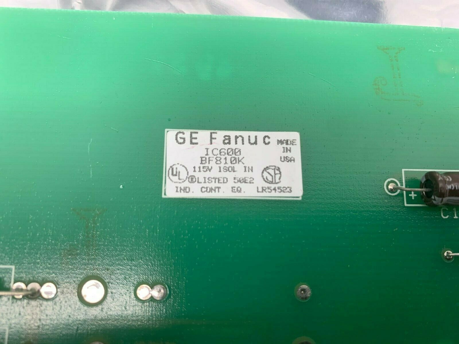 USED GE CIRCUIT BOARD IC600BF810K