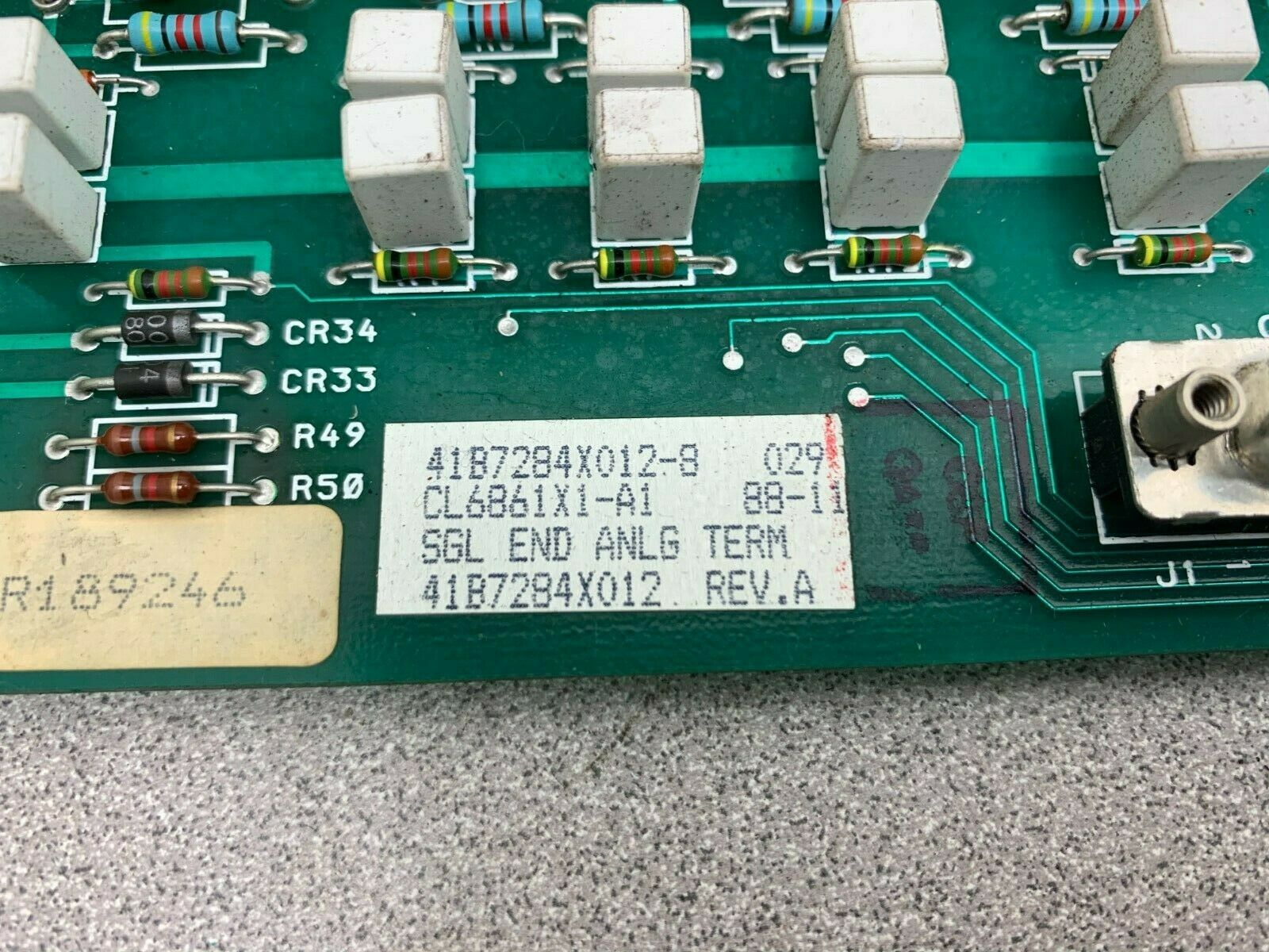 USED FISHER TERMINAL BOARD 41B7284X012-8