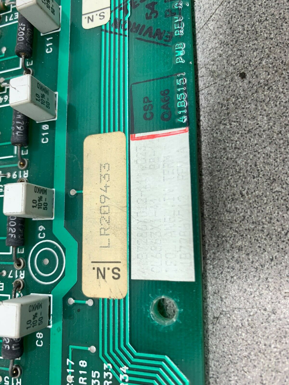 USED FISHER CIRCUIT BOARD CL6863X1-A1