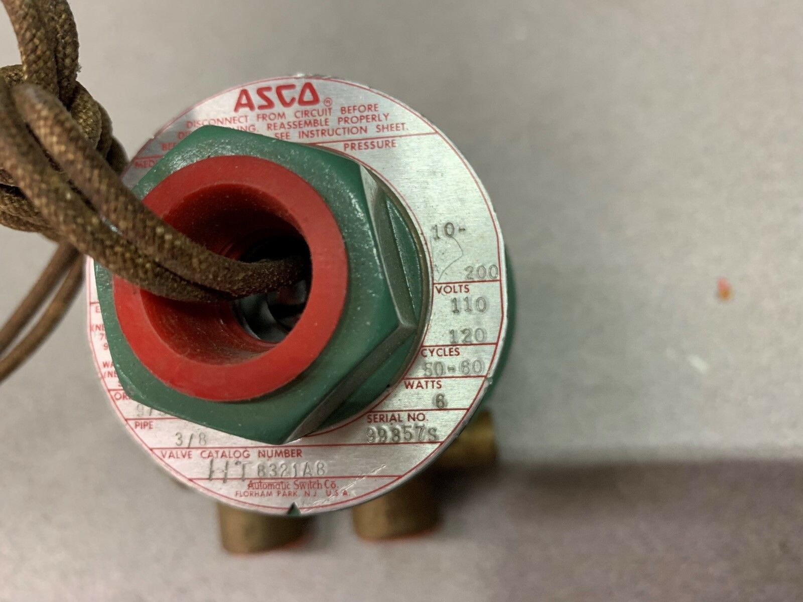 NEW NO BOX ASCO VALVE HT8321A8