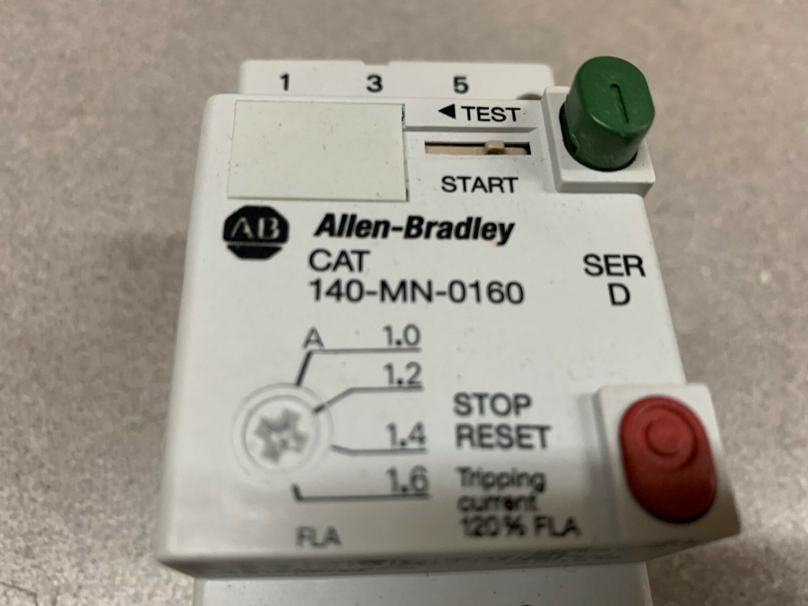 USED LOT OF 2 ALLEN BRADLEY STARTER 140-MN-0160