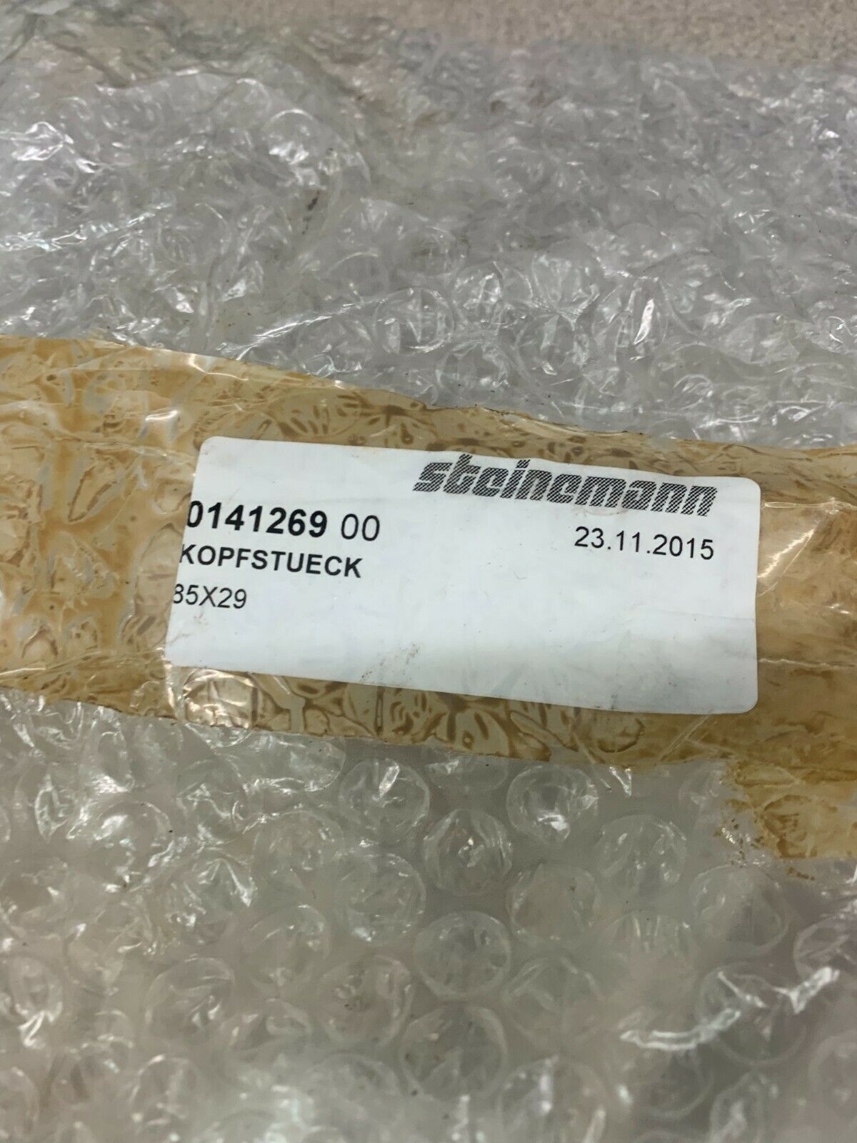 NEW NO BOX STEINEMANN 0141269 00 PART KOPFSTUECK 85X29