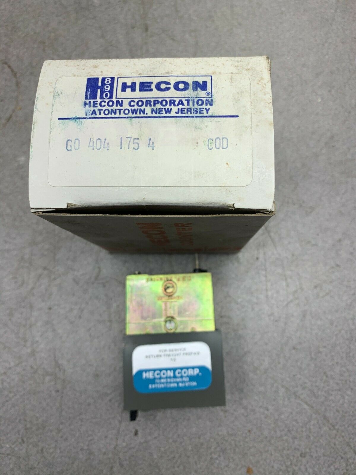 NEW IN BOX HECON COUNTER G0 404 175 4