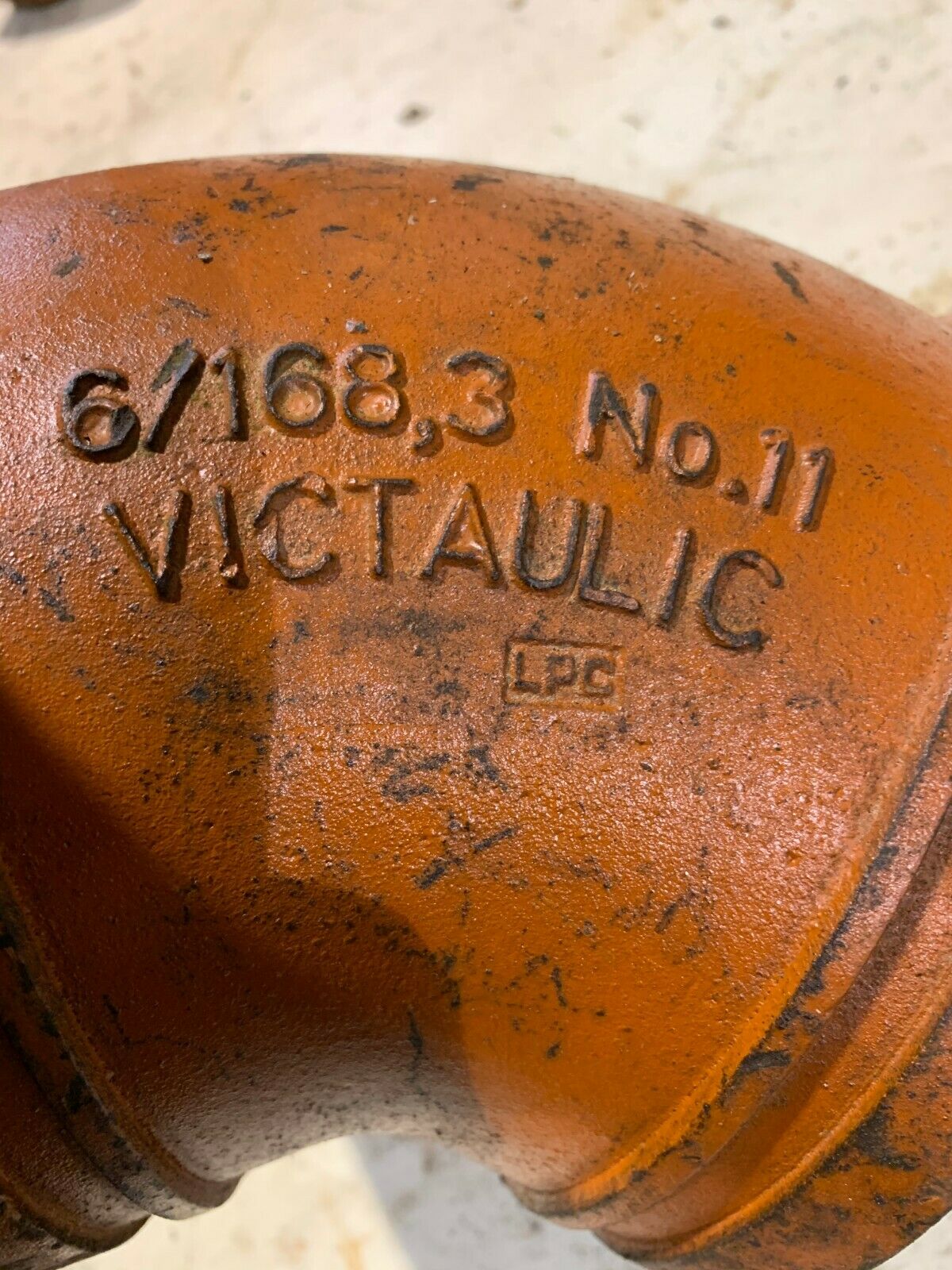 NEW VICTAULIC 6/168,3 PIPE ELBOW 6" FITTING NO. 11