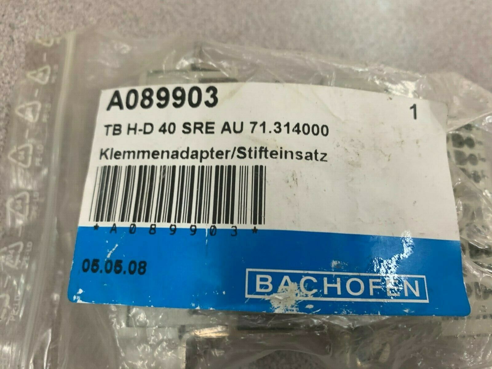 NEW IN BAG BACHOFEN CONNECTOR A089903