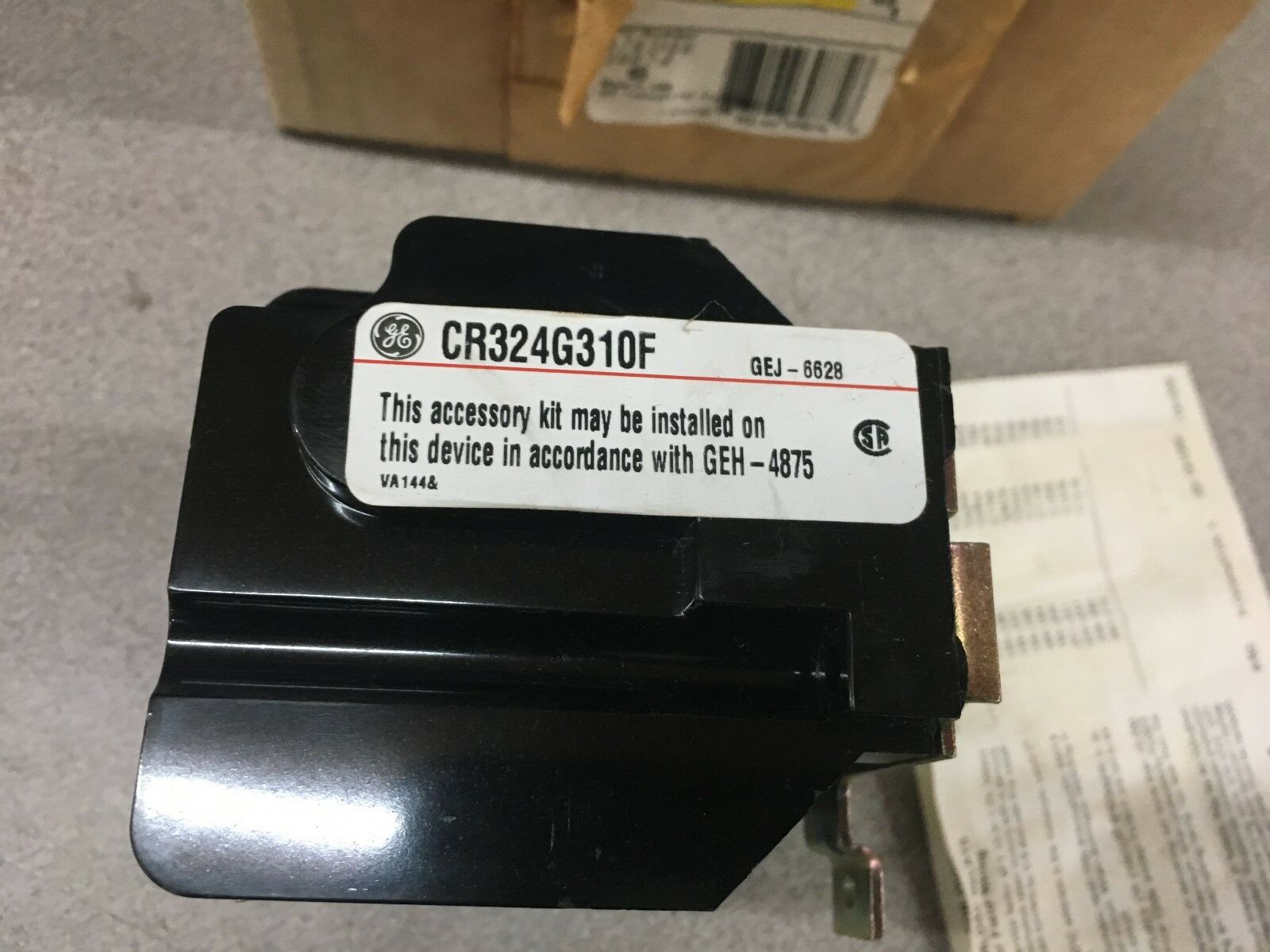 NEW IN BOX GENERAL ELECTRIC OVERLOAD RELAY CR324G310F