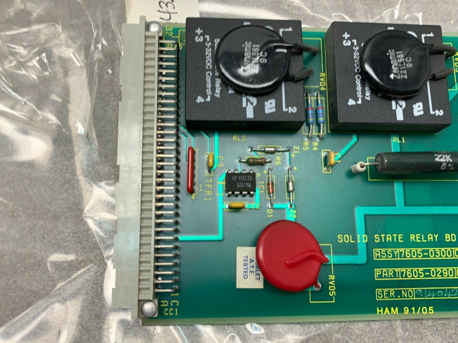 USED CROSFIELD RELAY BOARD 7605-0290