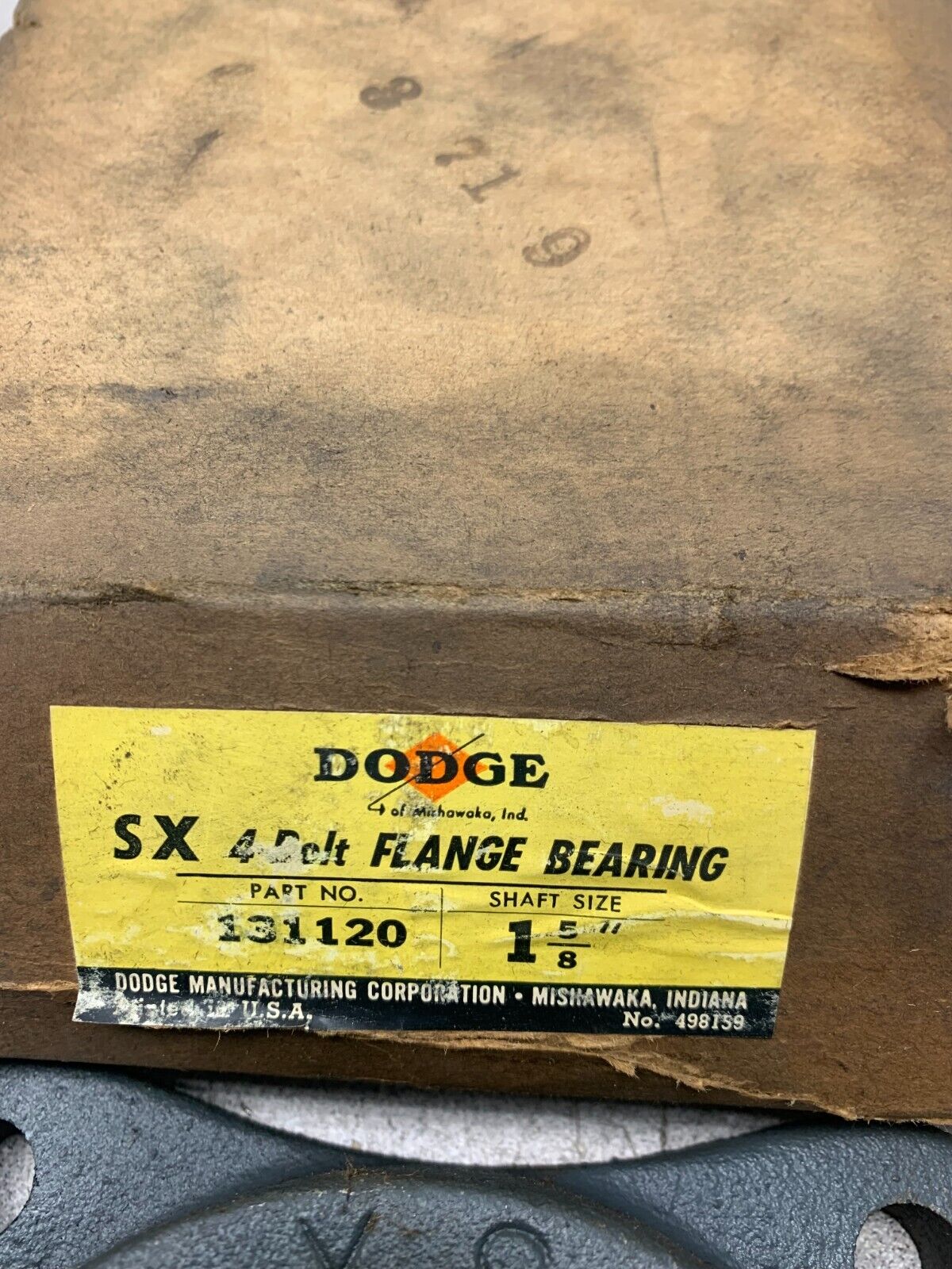 NEW IN BOX DODGE F4BSXR110 4-BOLT FLANGE BEARING 1-5/8" BORE F4B-SXR-110 131120