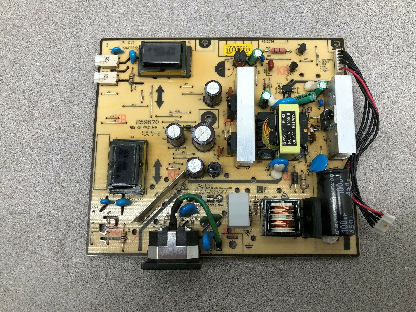 USED LG POWER BOARD ILPI-071 REV B