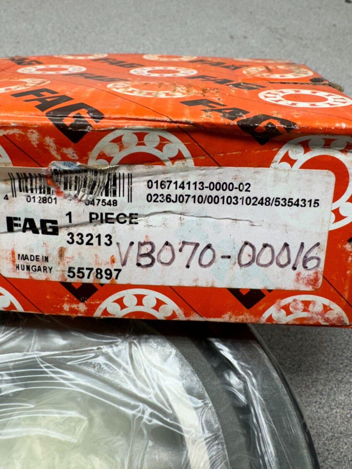 NEW IN BOX FAG TAPERED ROLLER BEARING WITH CUP 33213