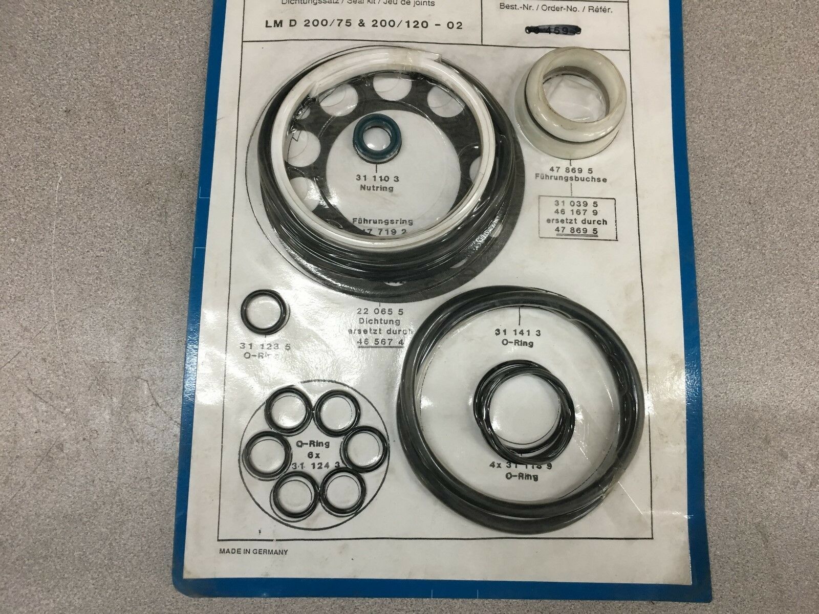 NEW WIWA SEAL KIT FOR MOTOR REPAIR 06-459-9