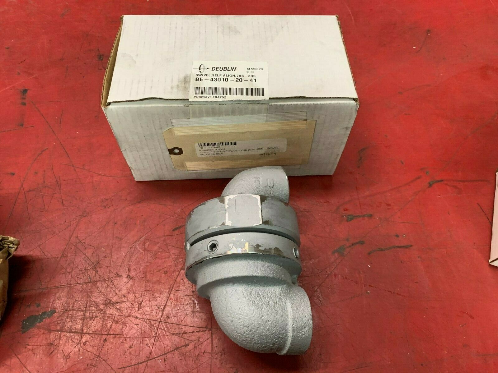 NEW IN DEUBLIN BE-43010-20-41 SWIVEL,SELF ALIGN,7AS-8BS