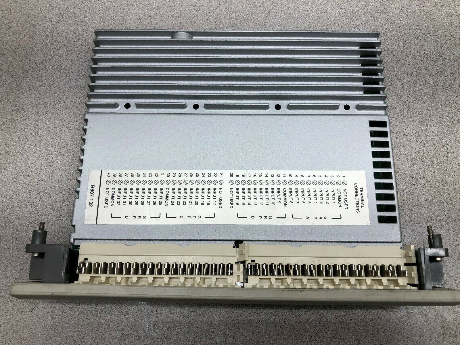 USED LOT OF 2 MODICON 32 PT 115 VAC INPUT MODULE AS-B807-132