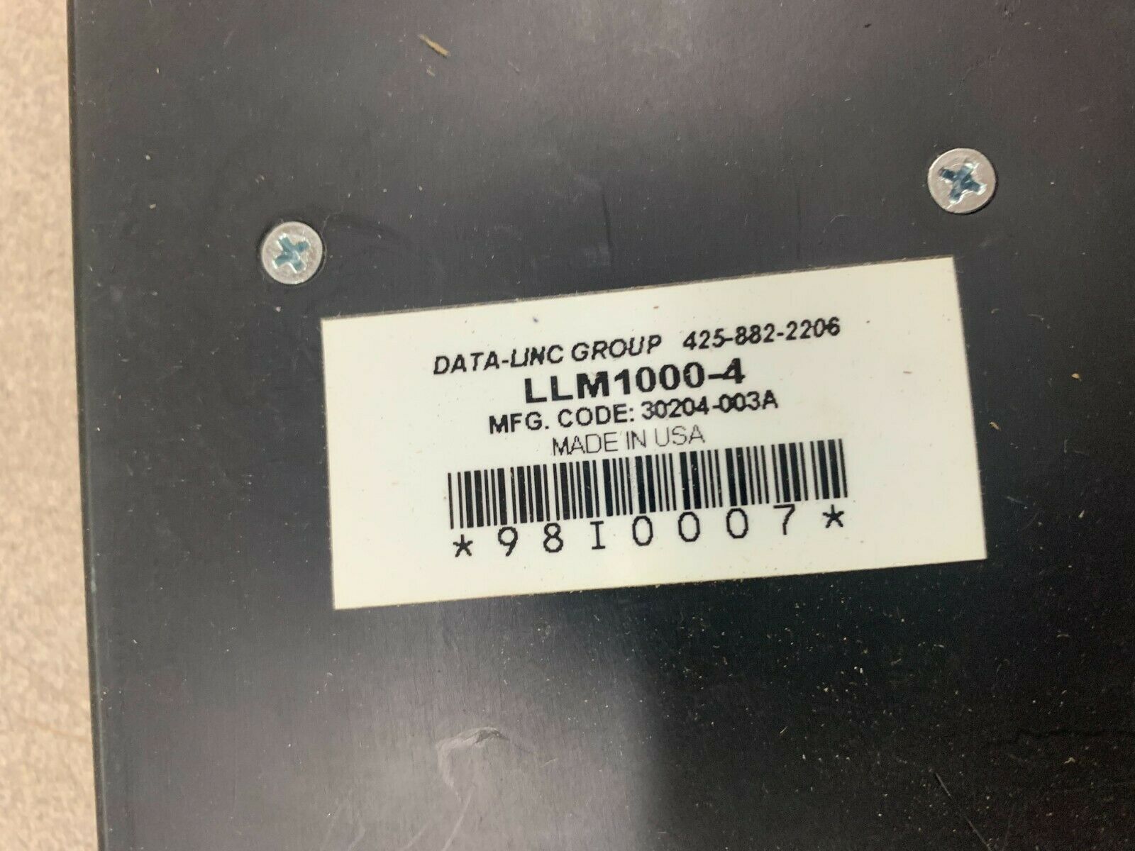 NEW NO BOX DATA-LINC PART LLM1000-4